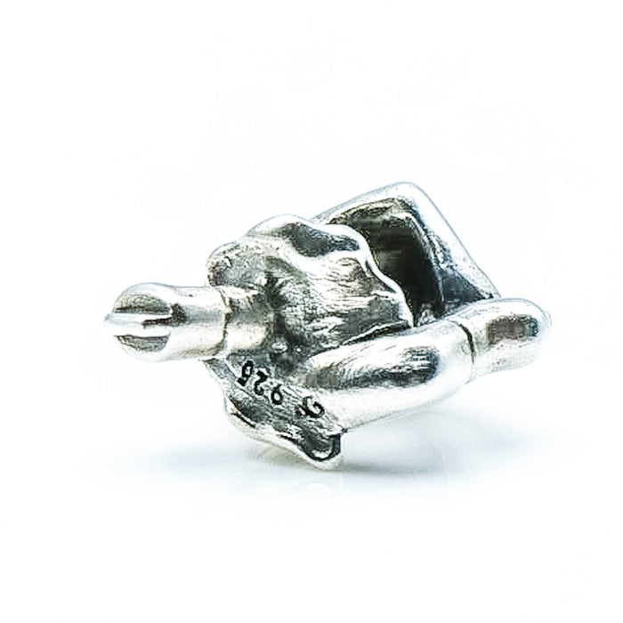 OHM Beads Figure Skating Sterling Silver Charm