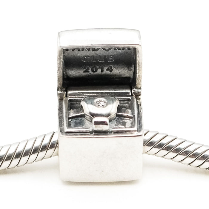 Pandora 2014 Pandora Club Limited Edition Sterling Silver Charm With Diamond