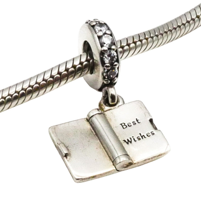 Pandora Birthday Wishes Sterling Silver Birthday Card Dangle Charm