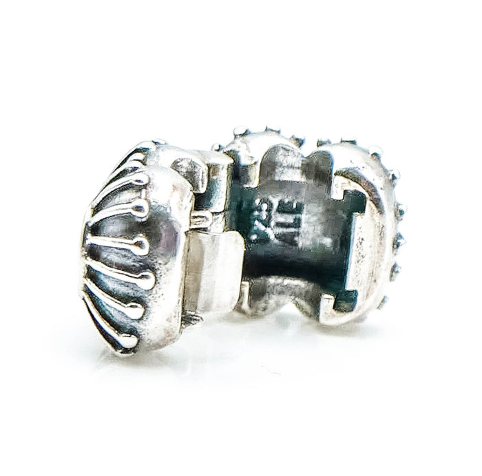 PANDORA Black Enamel Sterling Silver Clip