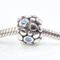 PANDORA Blue Bubbles Sterling Silver Charm With Blue Zirconia
