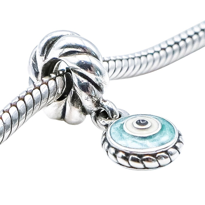 Pandora Blue Eye Sterling Silver Dangle Charm