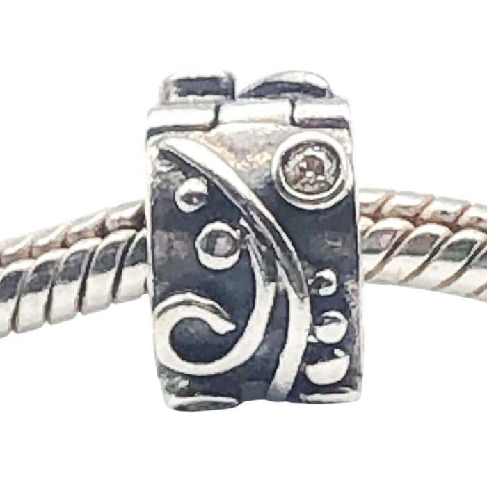Pandora Champagne Tendril Sterling Silver Clip Charm