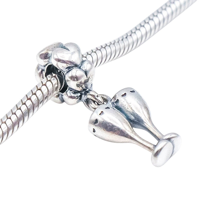 Pandora Cheers Champagne Flutes Sterling Silver Celebration Dangle Charm