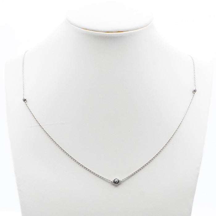 Pandora Dazzling Dainty Droplets Sterling Silver Necklace