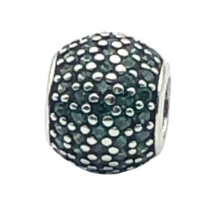 Pandora Emerald Green Pave Lights Sterling Silver Charm