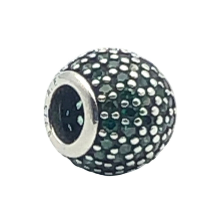 Pandora Emerald Green Pave Lights Sterling Silver Charm