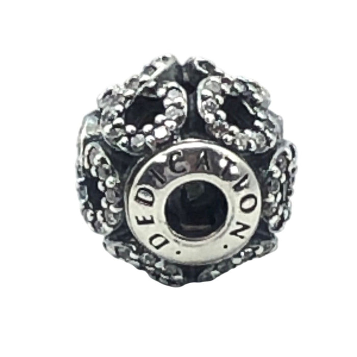 Pandora Essence Dedication Sterling Silver Charm Infinity Bead With Clear Zirconia