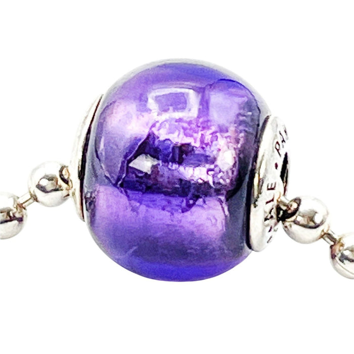 Pandora Essence Faith Sterling Silver Charm With Synthetic Amethyst