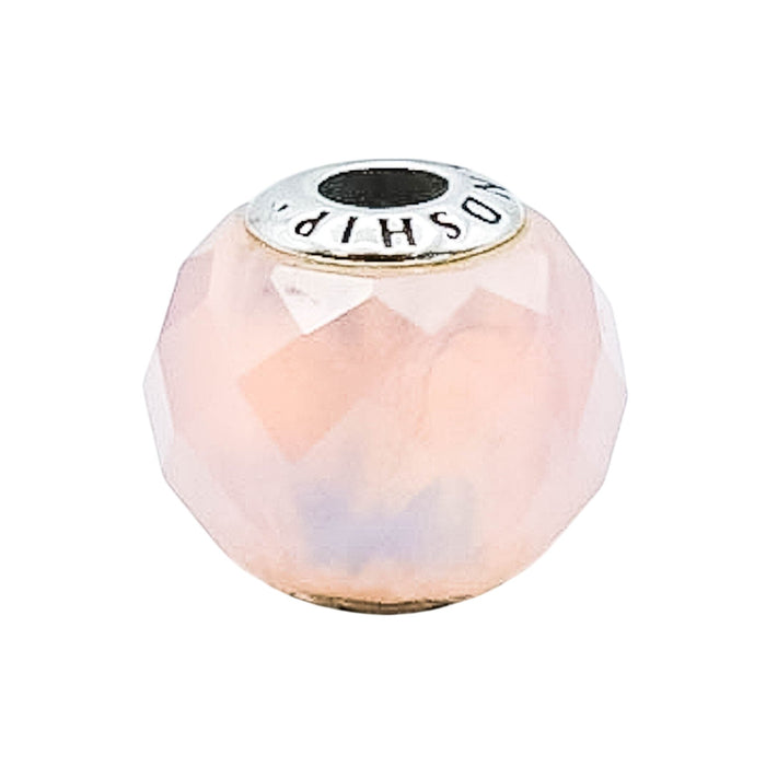 Pandora Essence Friendship Sterling Silver Charm With Pink Crystal