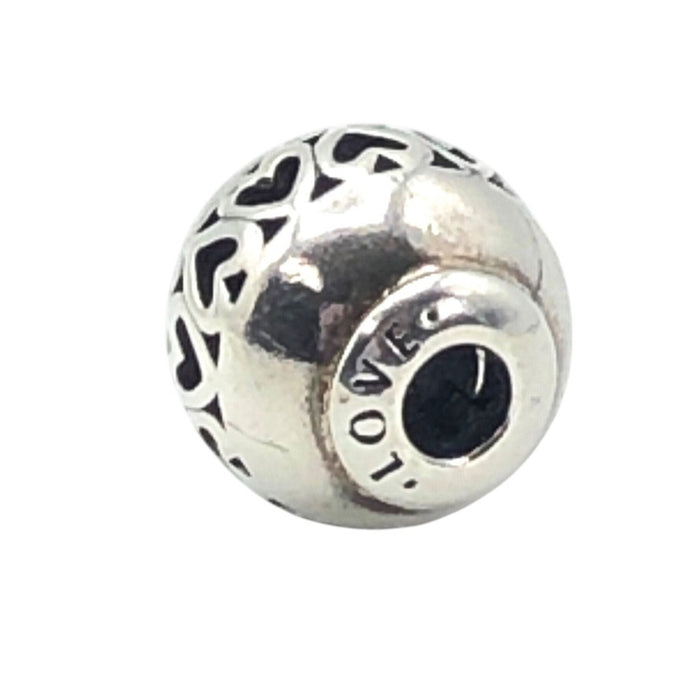 Pandora Essence Love Sterling Silver Charm With Band of Hearts