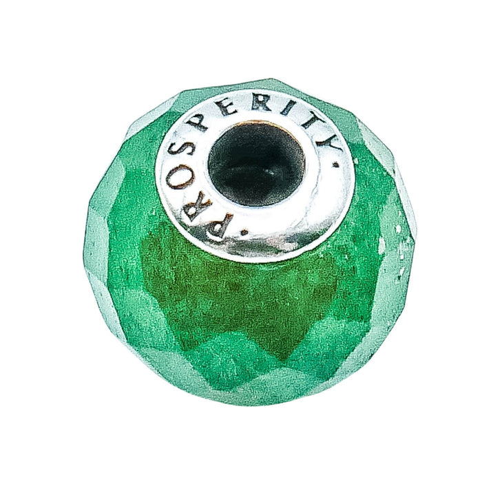 Pandora Essence Prosperity Charm Green Aventurine Sterling Silver Retired