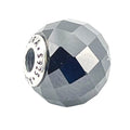 Pandora Essence Strength Sterling Silver Charm With Faceted Black Spinel