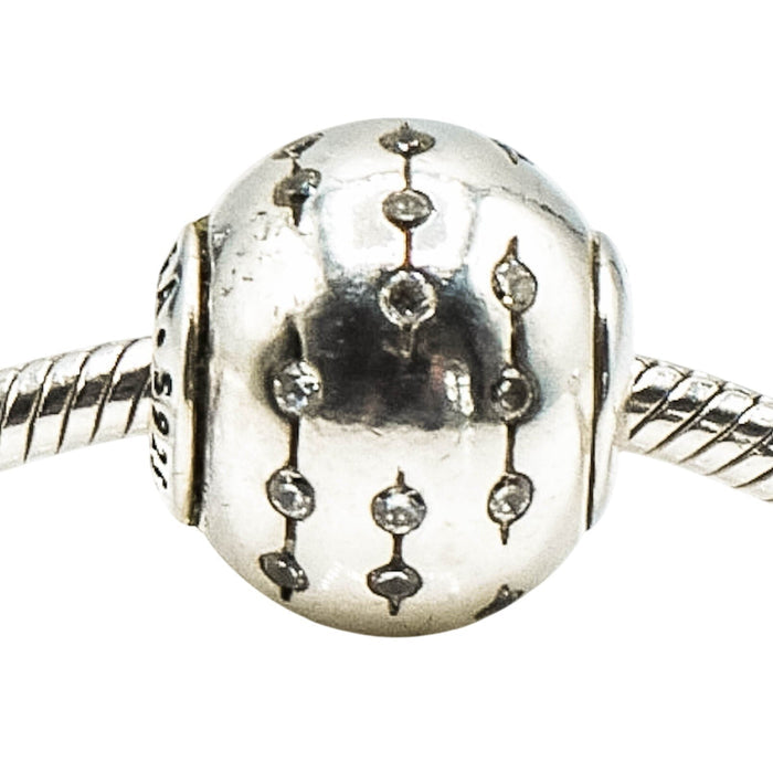 Pandora Essence Trust Sterling Silver Charm With Clear Zirconia