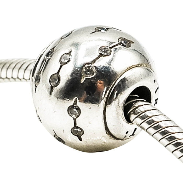 Pandora Essence Trust Sterling Silver Charm With Clear Zirconia