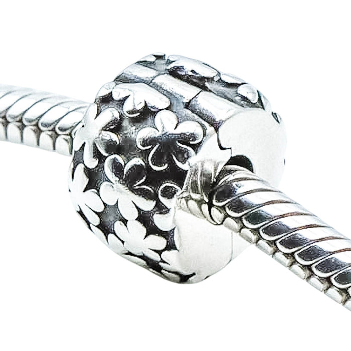 Pandora Flowers Sterling Silver Clip Charm