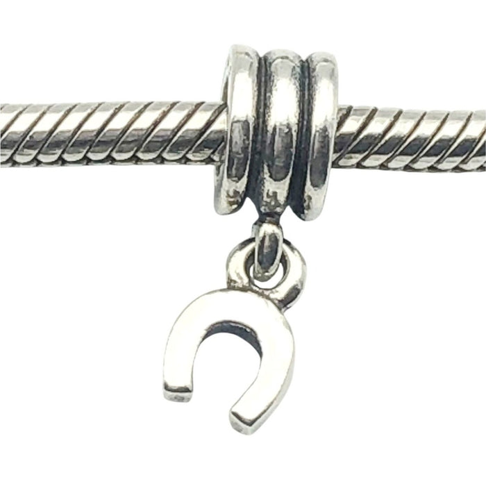Pandora Hanging Horseshoe Dangle Sterling Silver Lucky Charm Retired