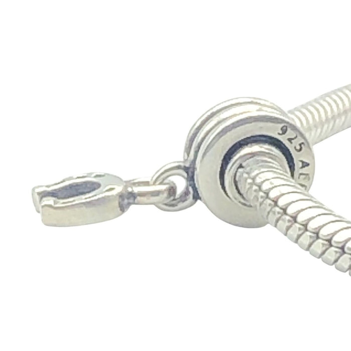 Pandora Hanging Horseshoe Dangle Sterling Silver Lucky Charm Retired