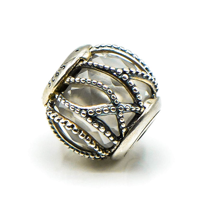 PANDORA Intertwining Radiance Sterling Silver Charm With Clear Zirconia
