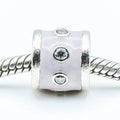 PANDORA Lavender Promise Sterling Silver Charm With Lavender Enamel Amd Clear Cubic Zirconia 790482EN11 - Retired