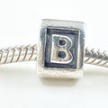 PANDORA Alphabet Letter "B" Sterling Silver Charm
