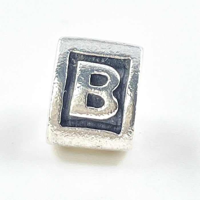 PANDORA Alphabet Letter "B" Sterling Silver Charm
