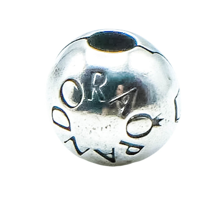 Pandora Loving Pandora Sterling Silver Logo Clip Charm