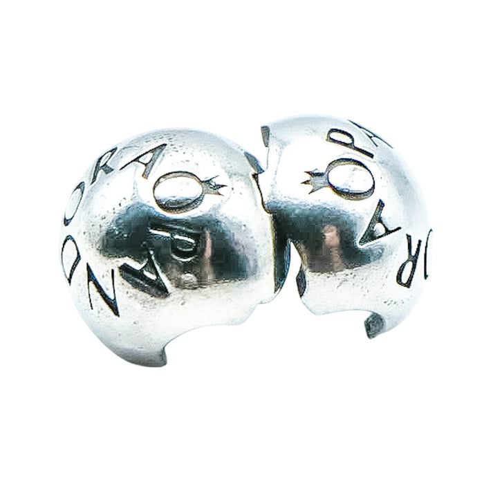 Pandora Loving Pandora Sterling Silver Logo Clip Charm