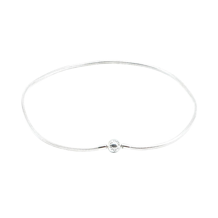 Pandora Moments Smooth Sterling Silver Snake Chain Necklace 16.5 Inches