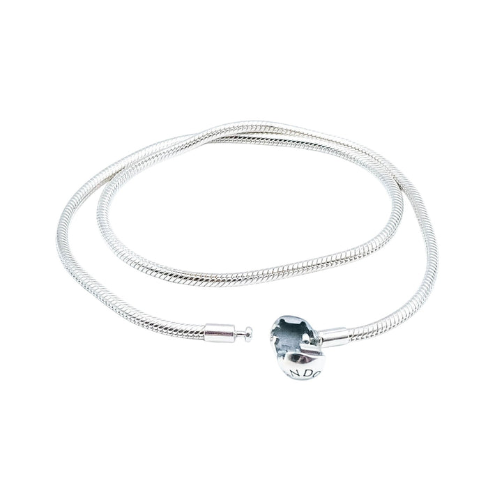 Pandora Moments Smooth Sterling Silver Snake Chain Necklace 16.5 Inches