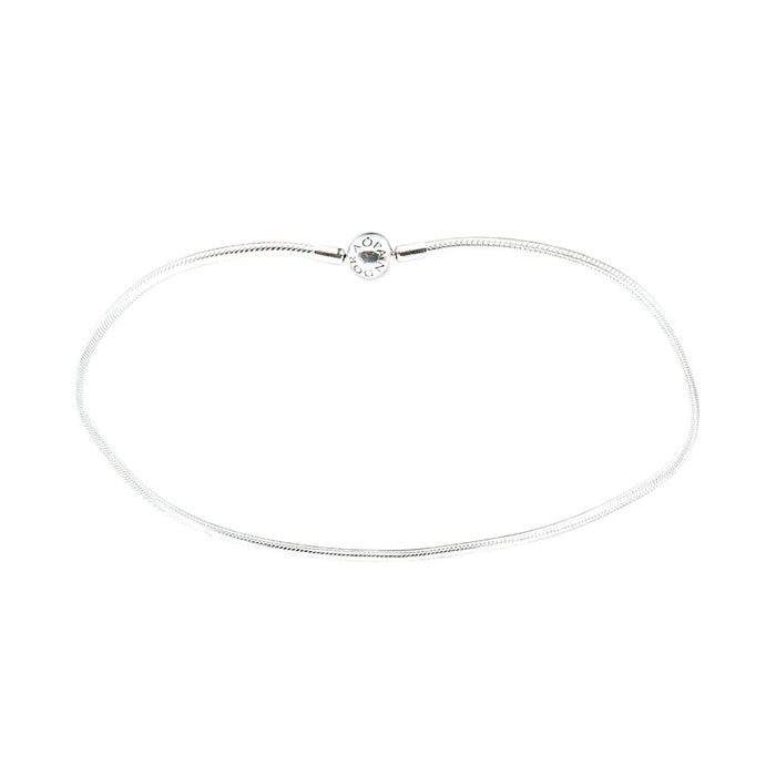 Pandora Moments Smooth Sterling Silver Snake Chain Necklace 16.5 Inches