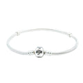 PANDORA Moments Sterling Silver Snake Chain Charm Bracelet With Pandora Clasp - 7.9 Inches