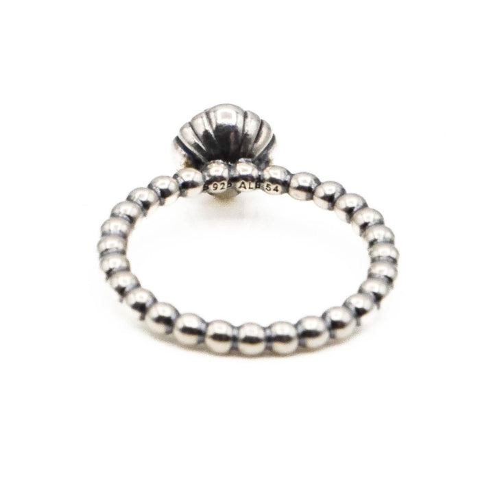 Pandora November Bloom Ring Size 7 Citrine Sterling Silver Stackable Retired