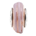 Pandora Pink Ribbon Murano Glass Sterling Silver Charm