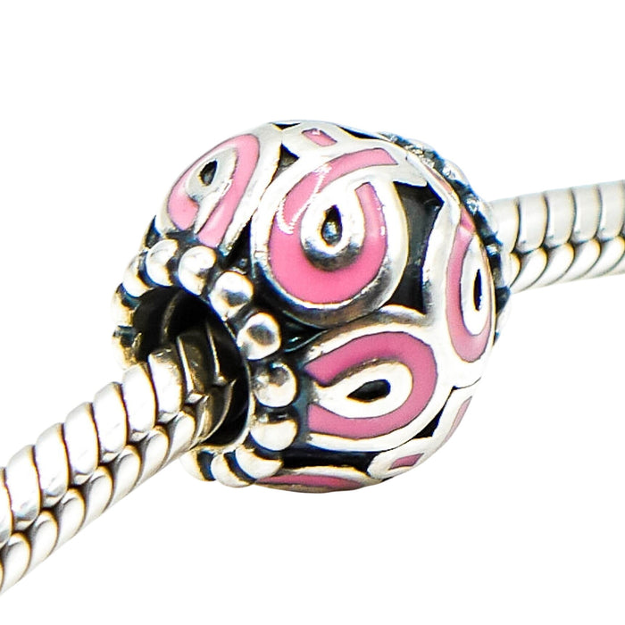 Pandora Pink Ribbon Sterling Silver Breast Cancer Awareness Charm