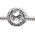 Pandora Radiant Hearts Clear CZ Charm Sterling Silver Retired