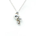 Pandora Rare Liquid Silver Bubble Pendant With 17.7-Inch Sterling Silver Necklace