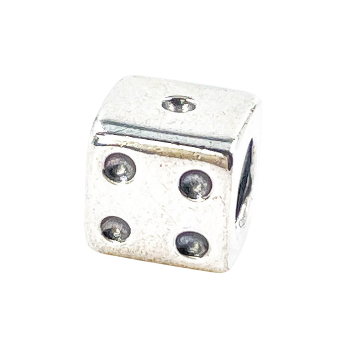 PANDORA Rare Retired Dice Sterling Silver Charm