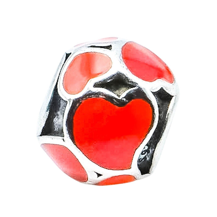 PANDORA Red Hot Love Sterling Silver Charm - Retired