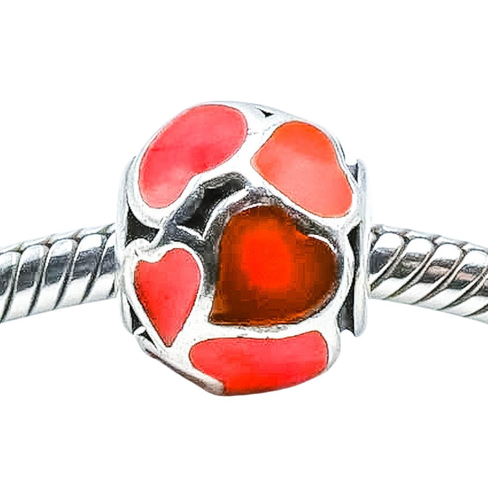 PANDORA Red Hot Love Sterling Silver Charm - Retired