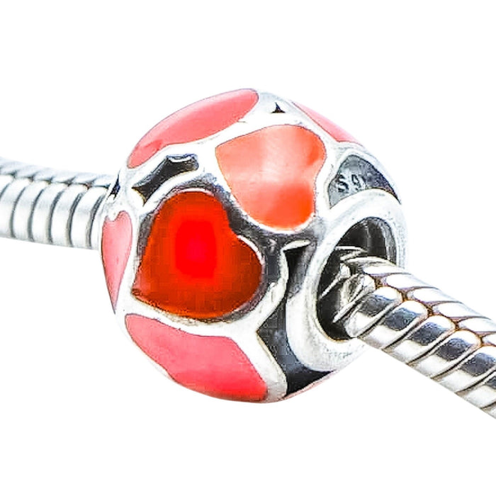 PANDORA Red Hot Love Sterling Silver Charm - Retired