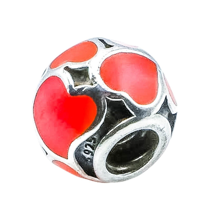 PANDORA Red Hot Love Sterling Silver Charm - Retired