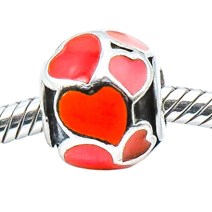 PANDORA Red Hot Love Sterling Silver Charm - Retired