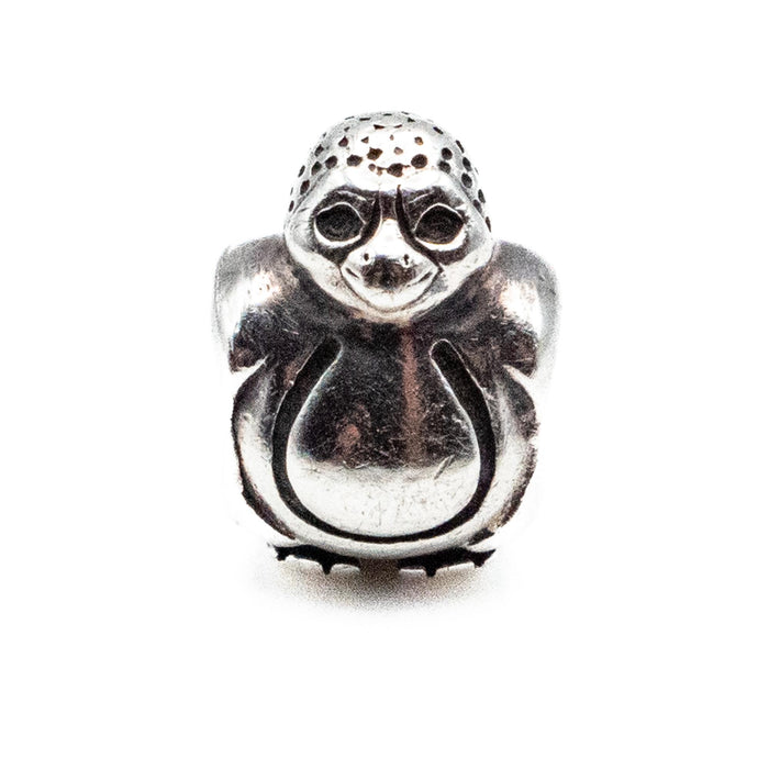 PANDORA Retired Penguin Sterling Silver Charm Animal Bead
