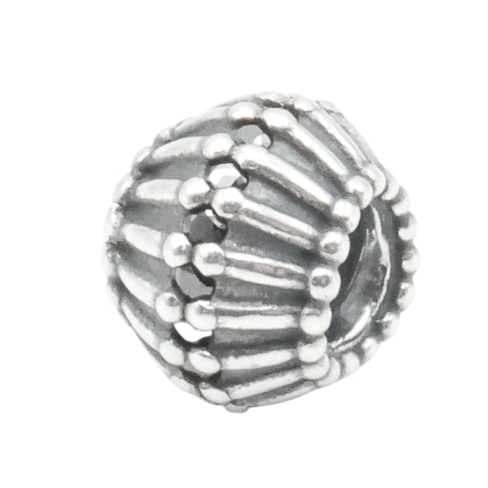 Pandora Retired Show Stopper Black CZ Sterling Silver Charm