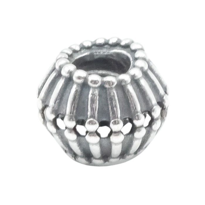 Pandora Retired Show Stopper Black CZ Sterling Silver Charm