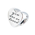 Pandora Retired You Are So Loved Sterling Silver Heart Charm