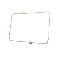 PANDORA Rose Adjustable Length Cable Chain 14K Rose Gold Plated Round Sparkle Halo Necklace