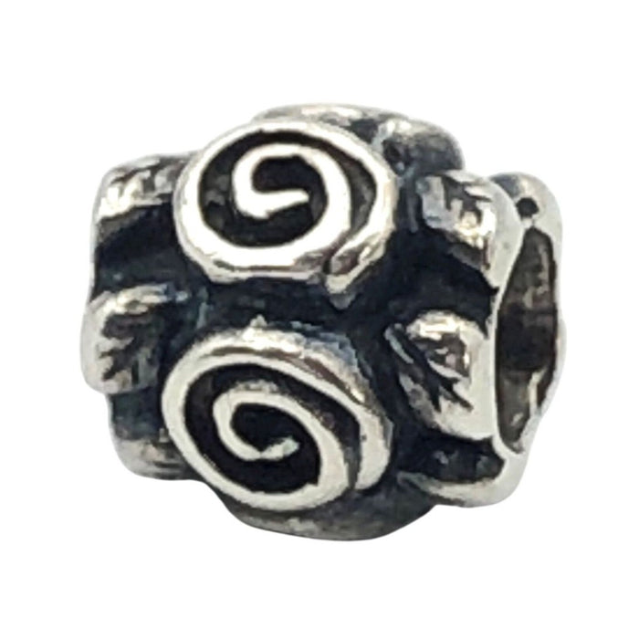 Pandora Rose Leaf Sterling Silver Charm Retired