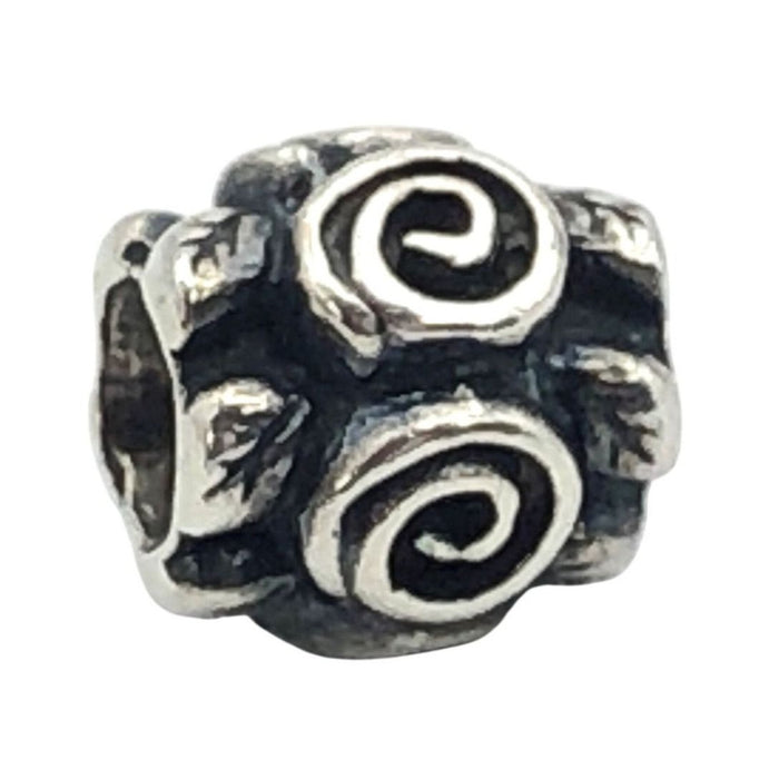 Pandora Rose Leaf Sterling Silver Charm Retired